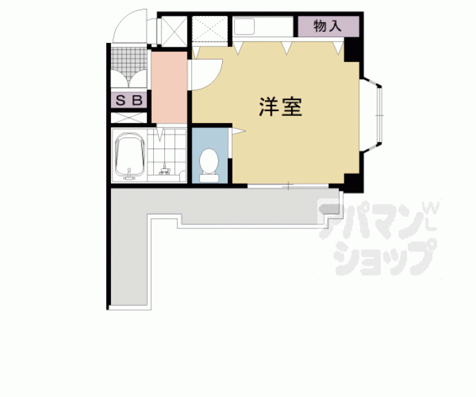 【スカイノブレ京都四条大宮】間取