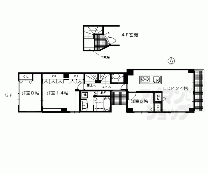 【クオリティーアベビル】間取
