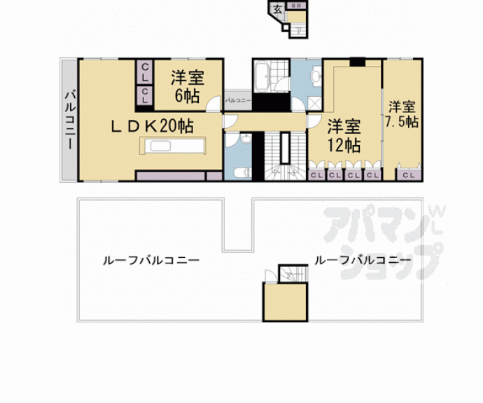 【クオリティーアベビル】間取