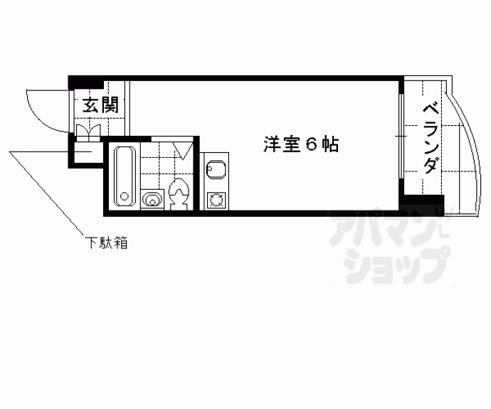 【朝日プラザ高瀬川】間取