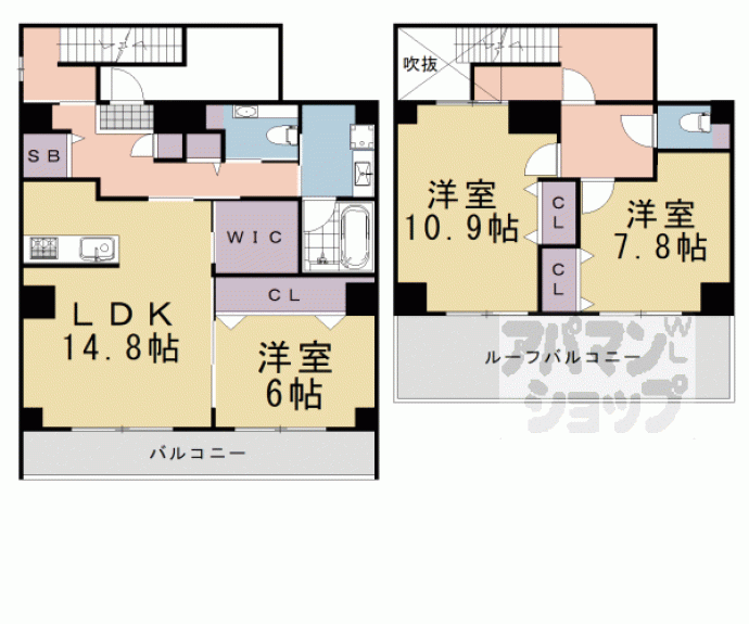 【プランドール烏丸】間取