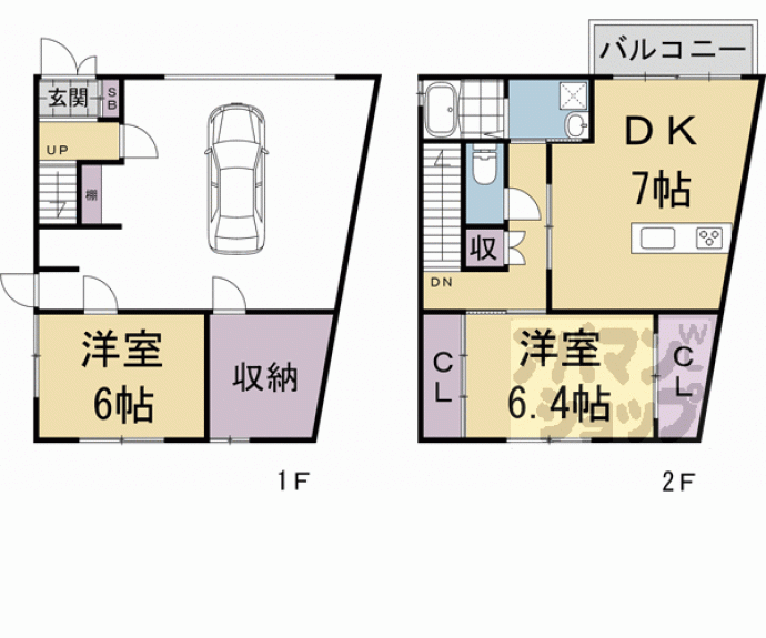 【南陵町貸家】間取