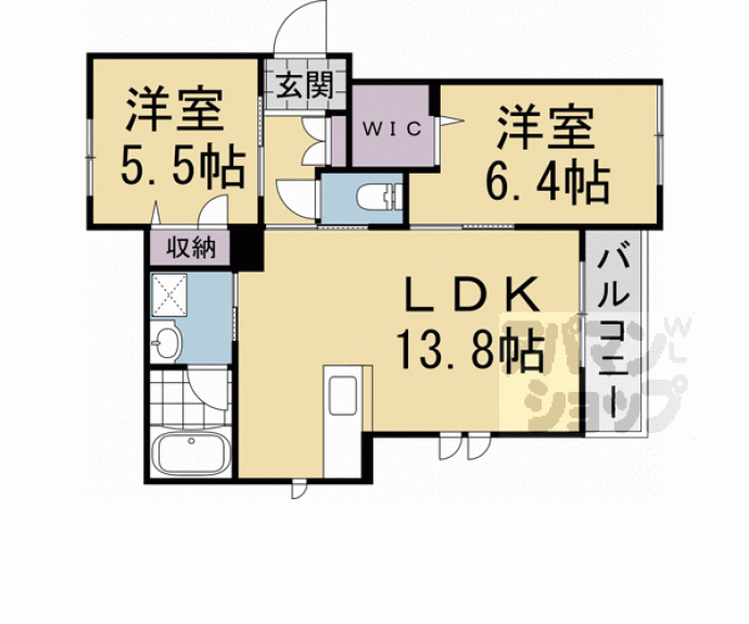 【Ｔｉａｒｅ下鴨】間取