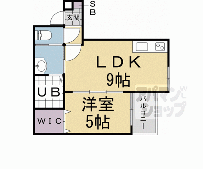 【Art Village 敬寂 丹波橋】間取