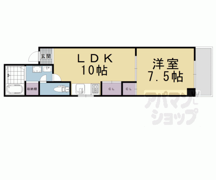 【フルール梅小路】間取