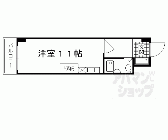 【ラピス四条】間取