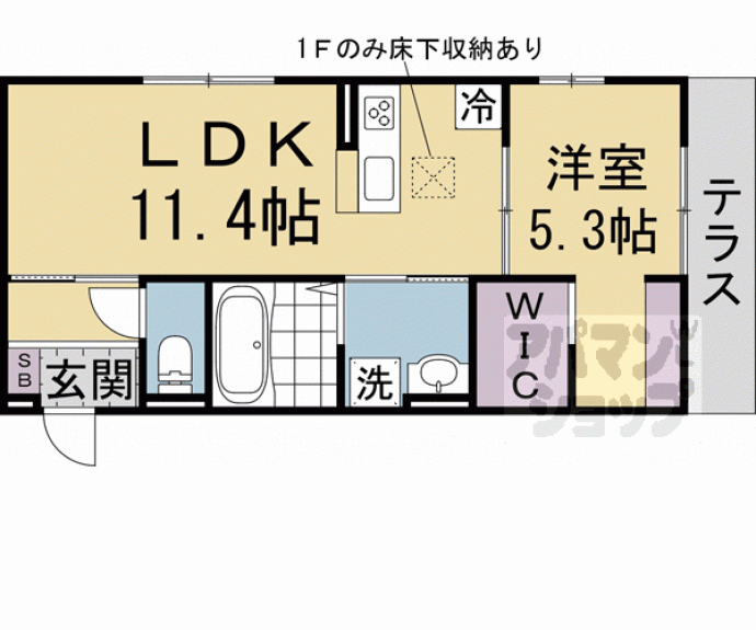 【Ｊ’ｆｏｒｔ京都山科】間取
