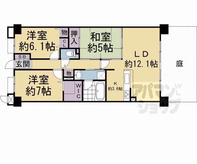 【ローレルコート室町】間取