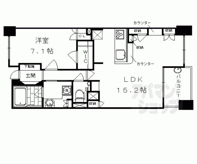 【ライオンズマンション烏丸通】間取