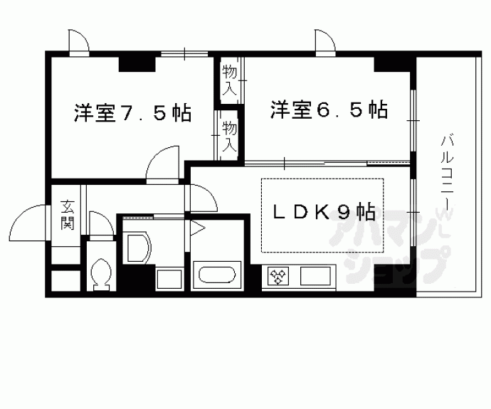 【リバティ四条烏丸】間取