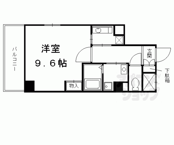 【リバティ四条烏丸】間取