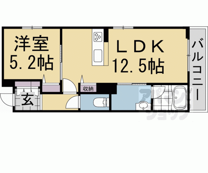 【ヴェスプッチ二条城】間取