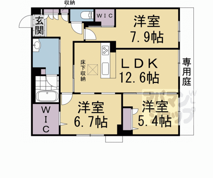 【ヴェスプッチ二条城】間取