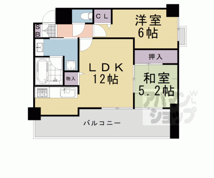 【メロディーハイム堺町】間取