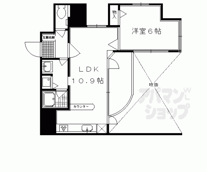【メロディーハイム二条城】間取