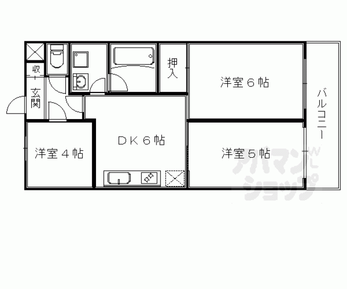 【ルミエール丸太町】間取