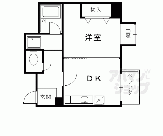 【ダイアパレス西大路御池】間取