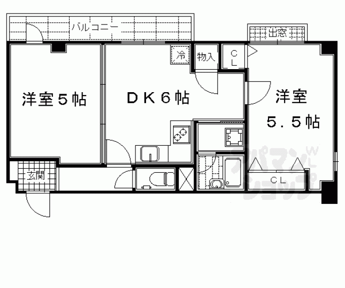 【ダイアパレス西大路御池】間取