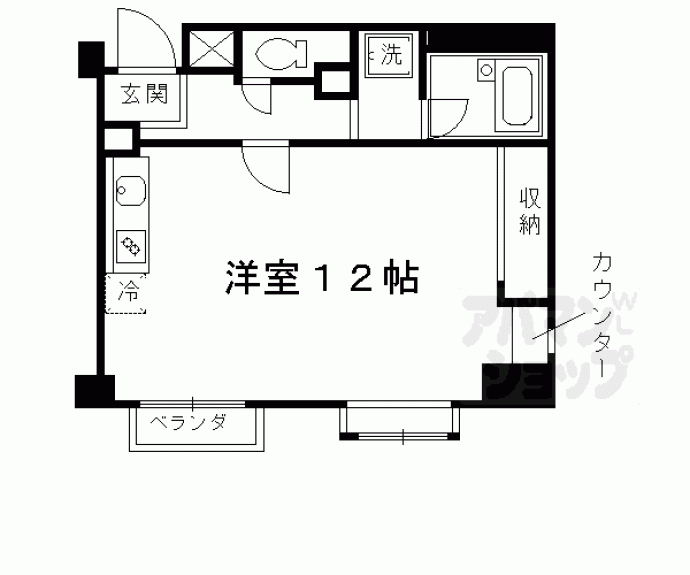 【ダイアパレス西大路御池】間取