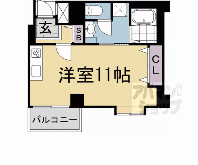 【ダイアパレス西大路御池】間取