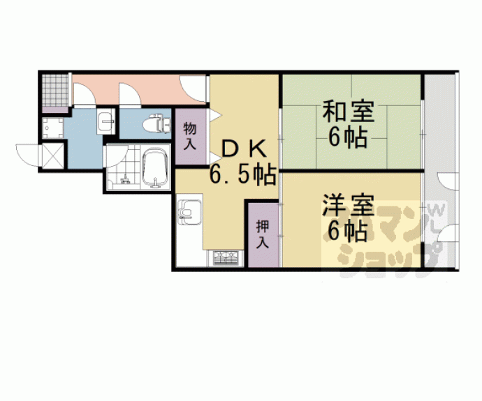 【シェモア御池衣棚】間取