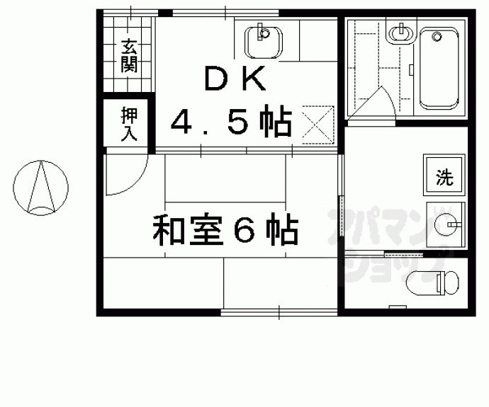 【ハイツ豊園】間取