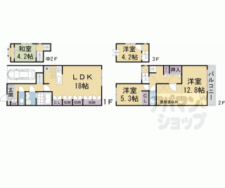 【吉田近衛町２６－５０貸家】