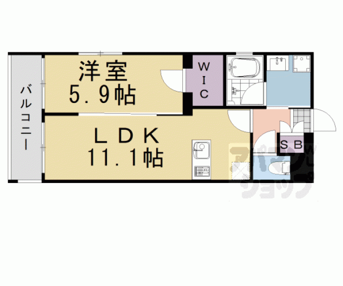 【べラジオ雅び京都洛央】間取