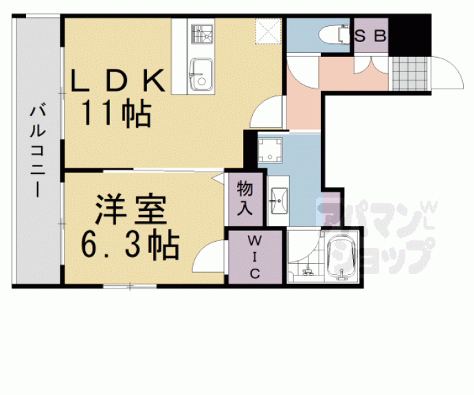 【べラジオ雅び京都洛央】間取