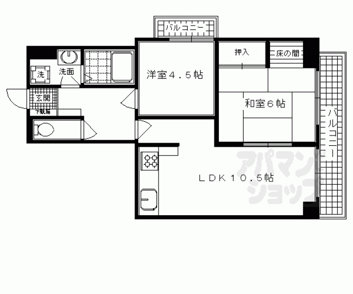 【ロートレック中京】間取