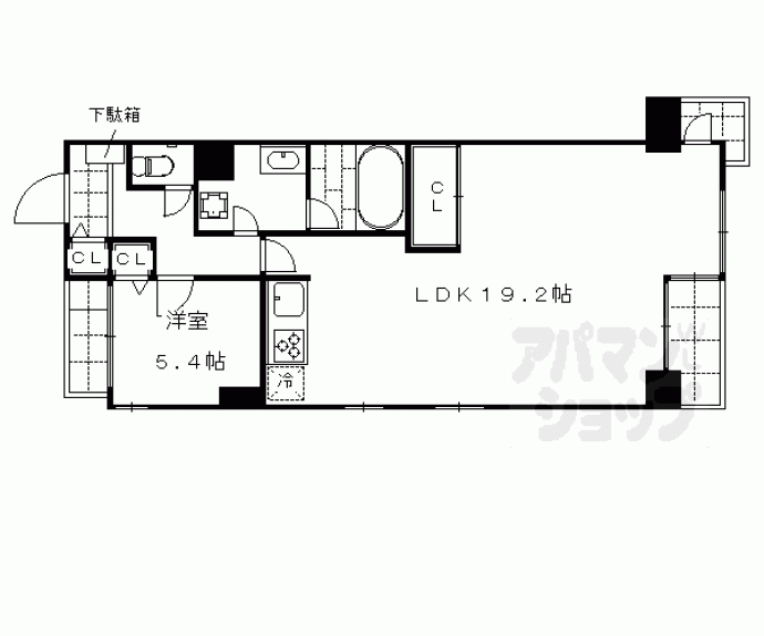 【グランドムール四条烏丸西】間取