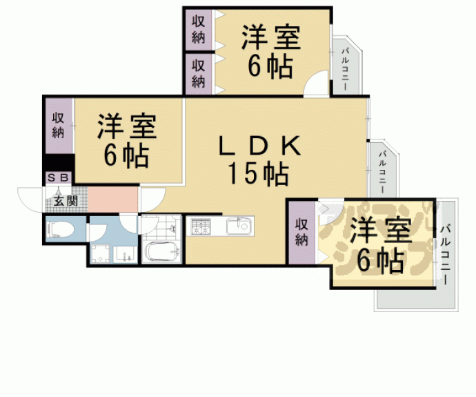 【エギュー・ド・ブランシェ】間取