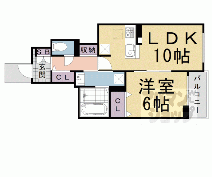 【ルミエール　カメキタ】間取