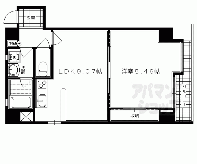 【ラサール御所南】間取