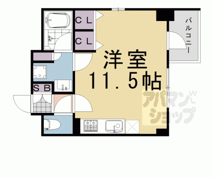 【ＣＡＬＭ姉小路通】間取