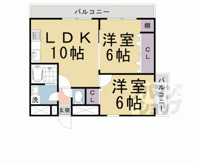 【オパス四条】間取