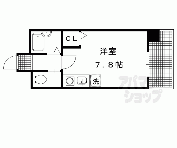 【イクスピリオド京都河原町】間取