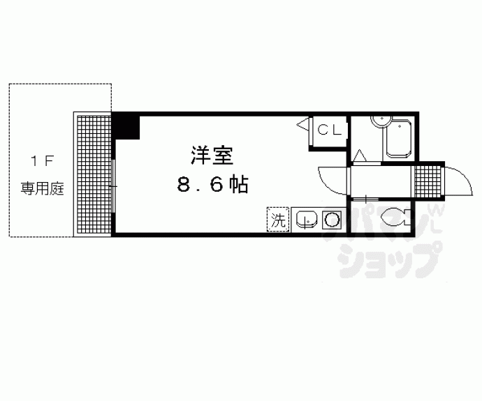 【イクスピリオド京都河原町】間取