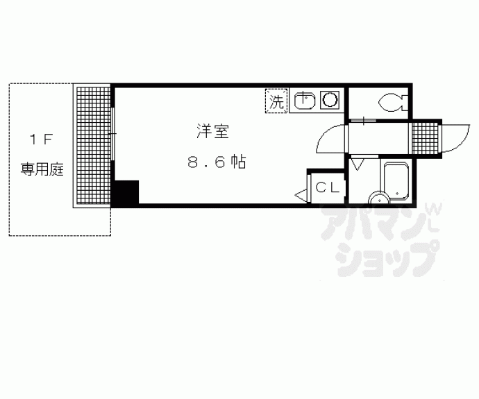 【イクスピリオド河原町】間取