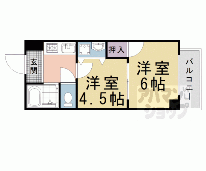 【オクトピア御池】間取