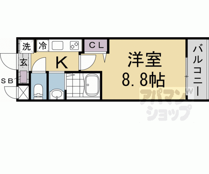 【Ｌａ　Ｆｉｔｅ　ＧＯＳＨＯＫＩＴＡ　Ⅰ】間取
