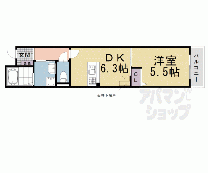 【エスペランサ四条西洞院】間取