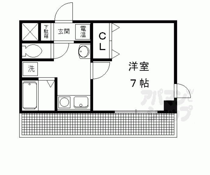 【クラウンハイム京都北大路】間取
