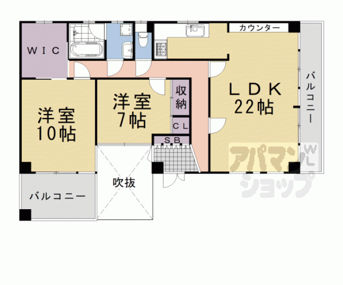【ハウス橘】間取