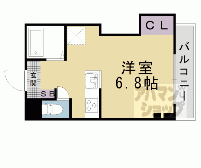 【メゾン東大津】間取