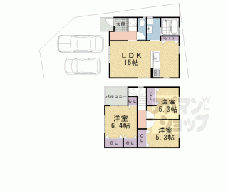 【物集女町南条貸家】