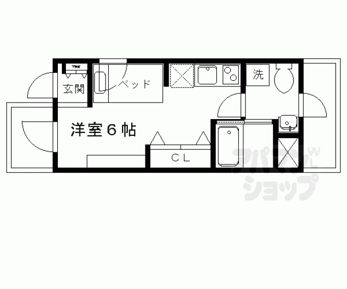 【ＤＥＴＯＭ－１北山レディース】間取