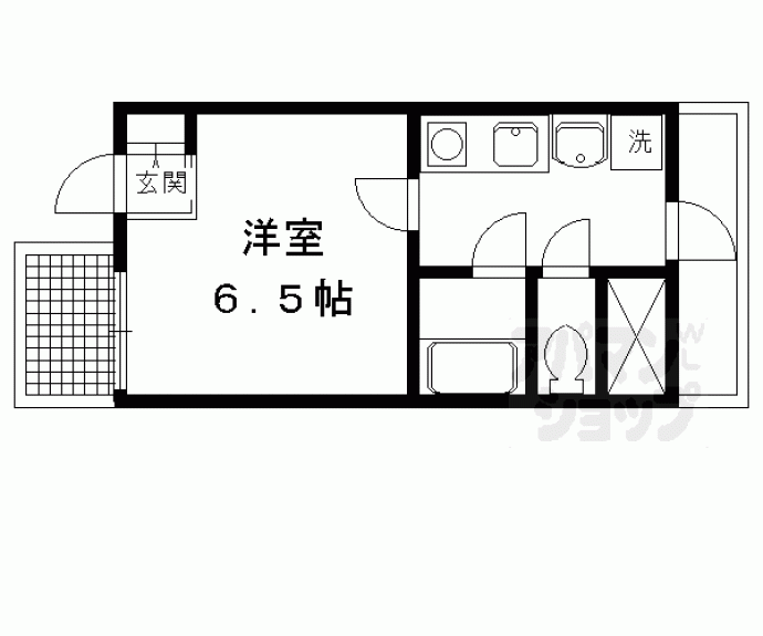 【ＤＥＴＯＭ－１北山レディース】間取