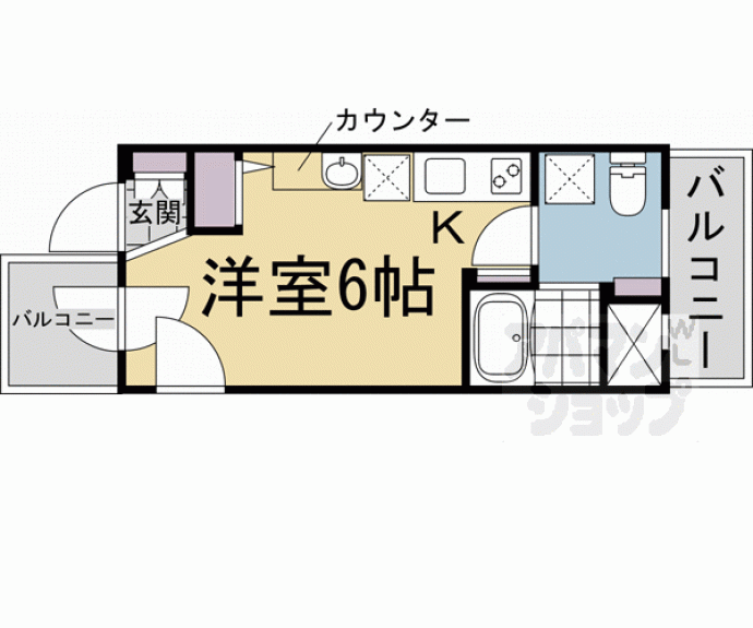 【ＤＥＴＯＭ－１北山レディース】間取