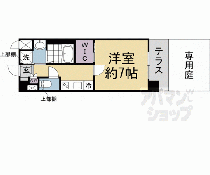 【ソルテラス嵯峨嵐山】間取